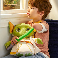 Star Wars Yoda plush soft fabric offers cozy hugs.