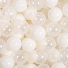 StarBolo beige ball pit balls pack for kids, easy storage