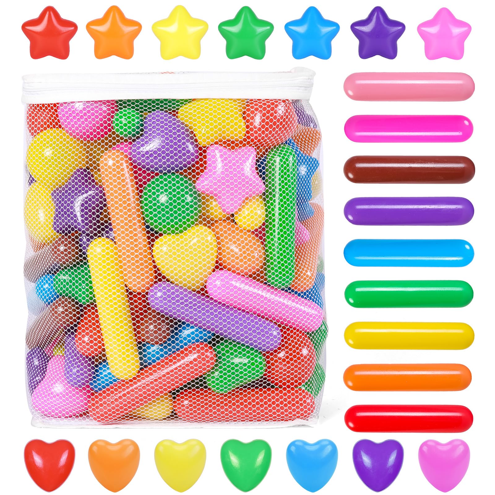 STARBOLO ball pit balls bright colors simplify cleanup and quick setup.