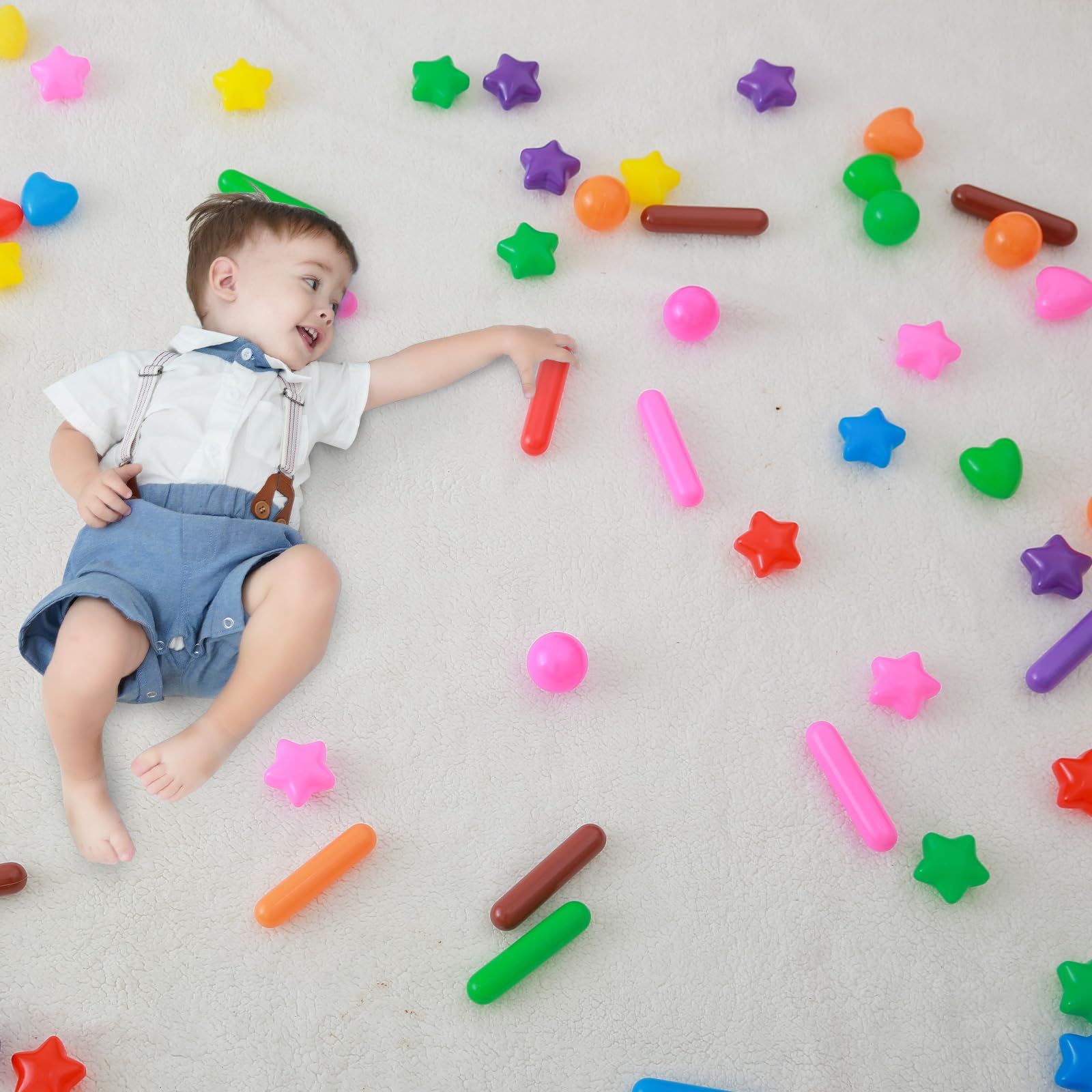 STARBOLO ball pit balls thickened-durability withstands rough toddler use.