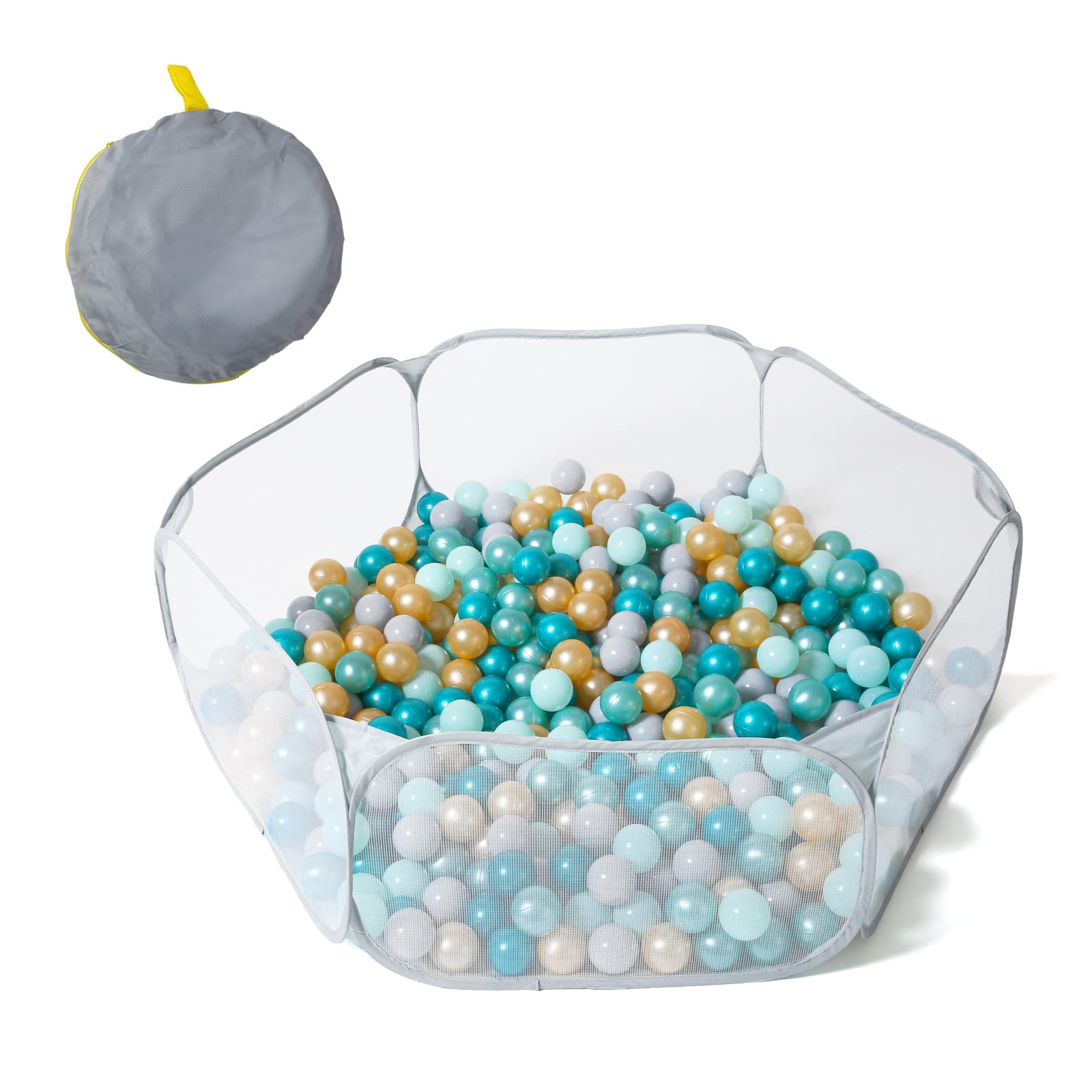 STARBOLO Gray Kids Ball Pit open layout for spacious indoor play