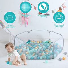 STARBOLO Gray Ball Pit high-capacity design for multiple kids
