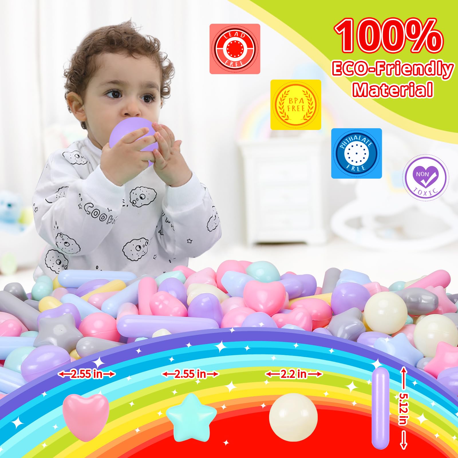 Bright macaron colors from STARBOLO for party decor and play