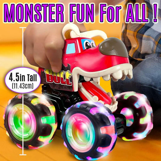 Stargo Bull monster truck designed for fast pull-back racing fun