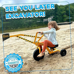 Stargo ride-on excavator supports active outdoor exploration.