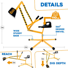 Stargo Sand Digger rotates 360 degrees for versatile play
