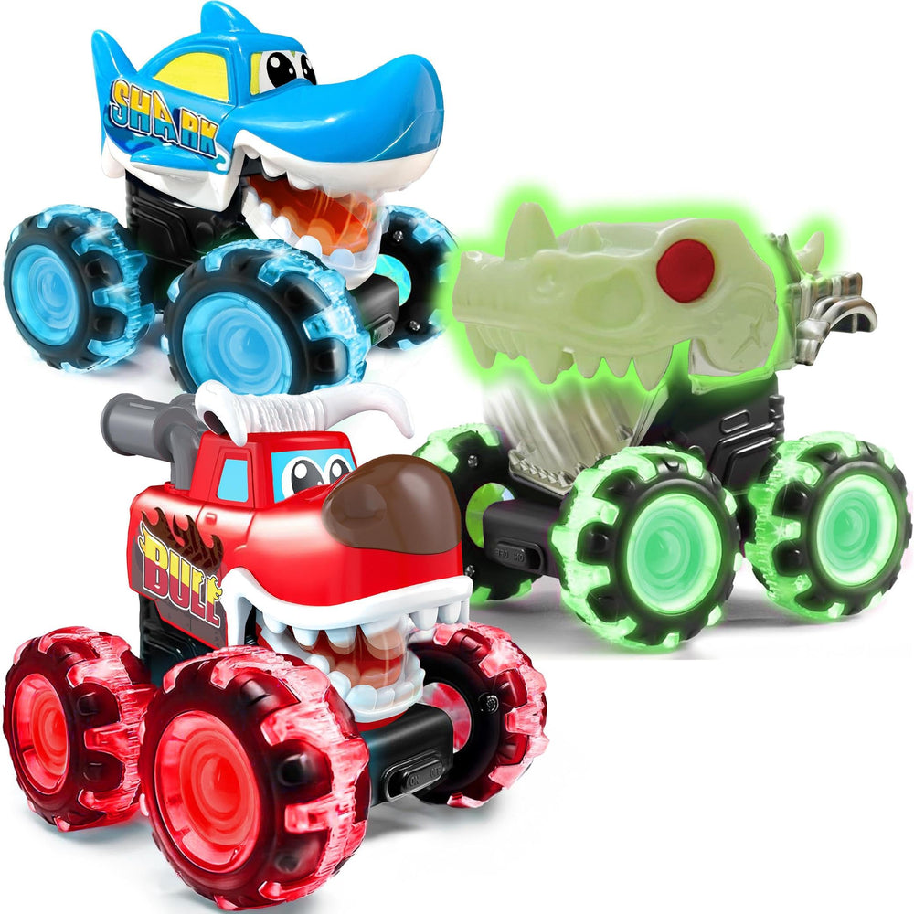 Stargo Skull glow-in-the-dark monster truck ready for night play and imagination