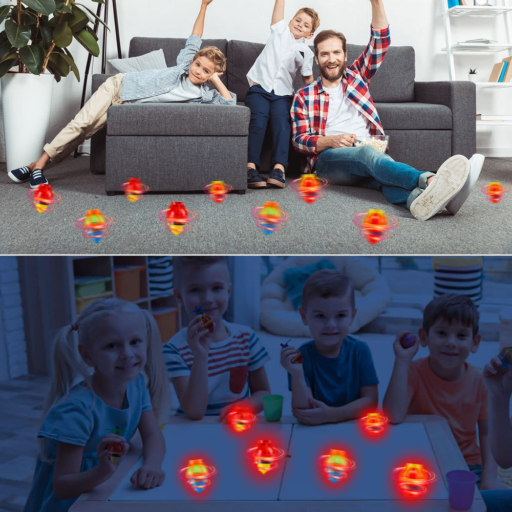 Starhig multi color spinning tops with gyroscope for color exploration
