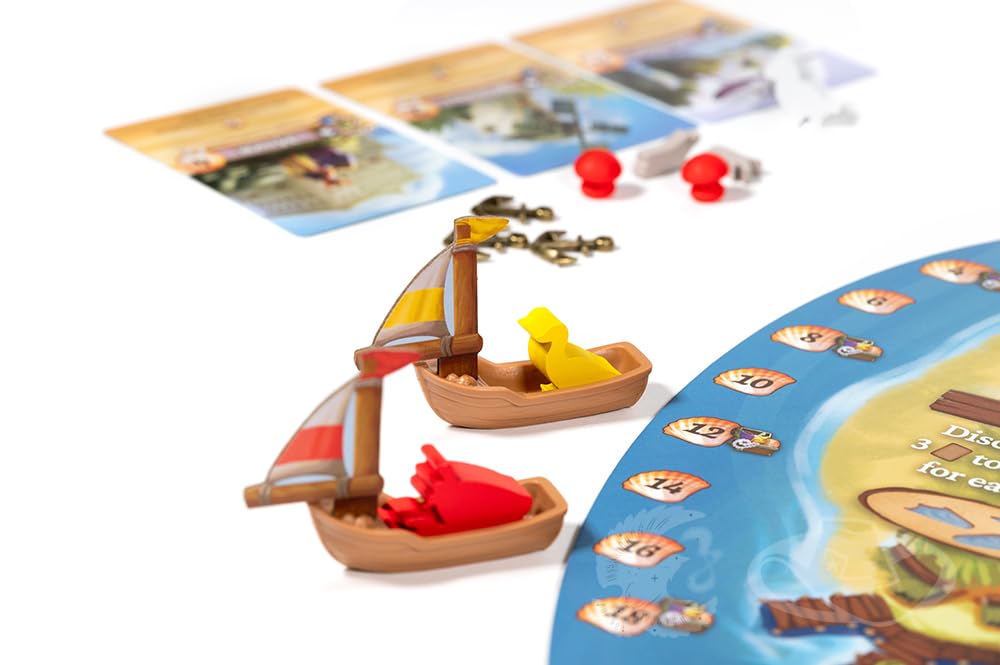 Starling Games Everdell Farshore board and pieces create a vibrant, tactile setup.