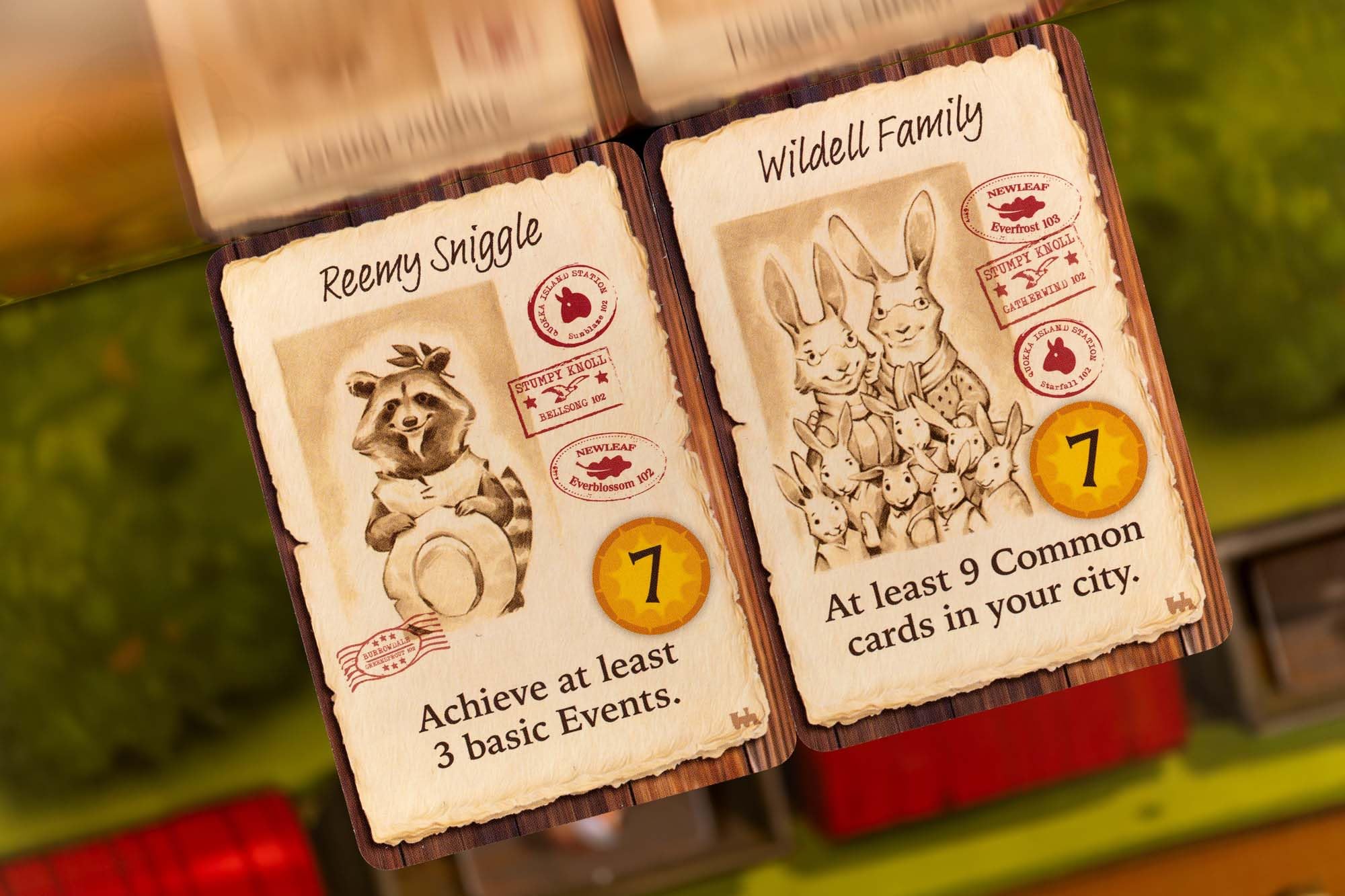 Starling Games Everdell Newleaf Tickets improve route planning through the Train Station