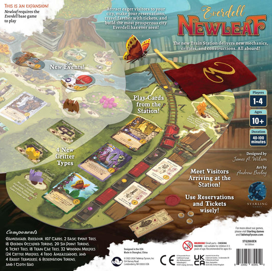 Starling Games Everdell Newleaf Visitor Cards unlock new scoring opportunities