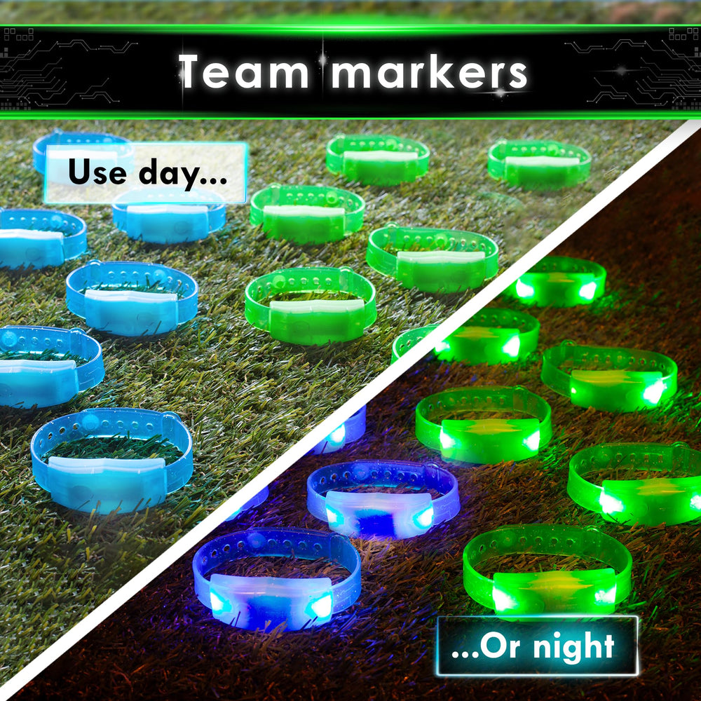 12 bracelets with CR1220 batteries included for long glow.