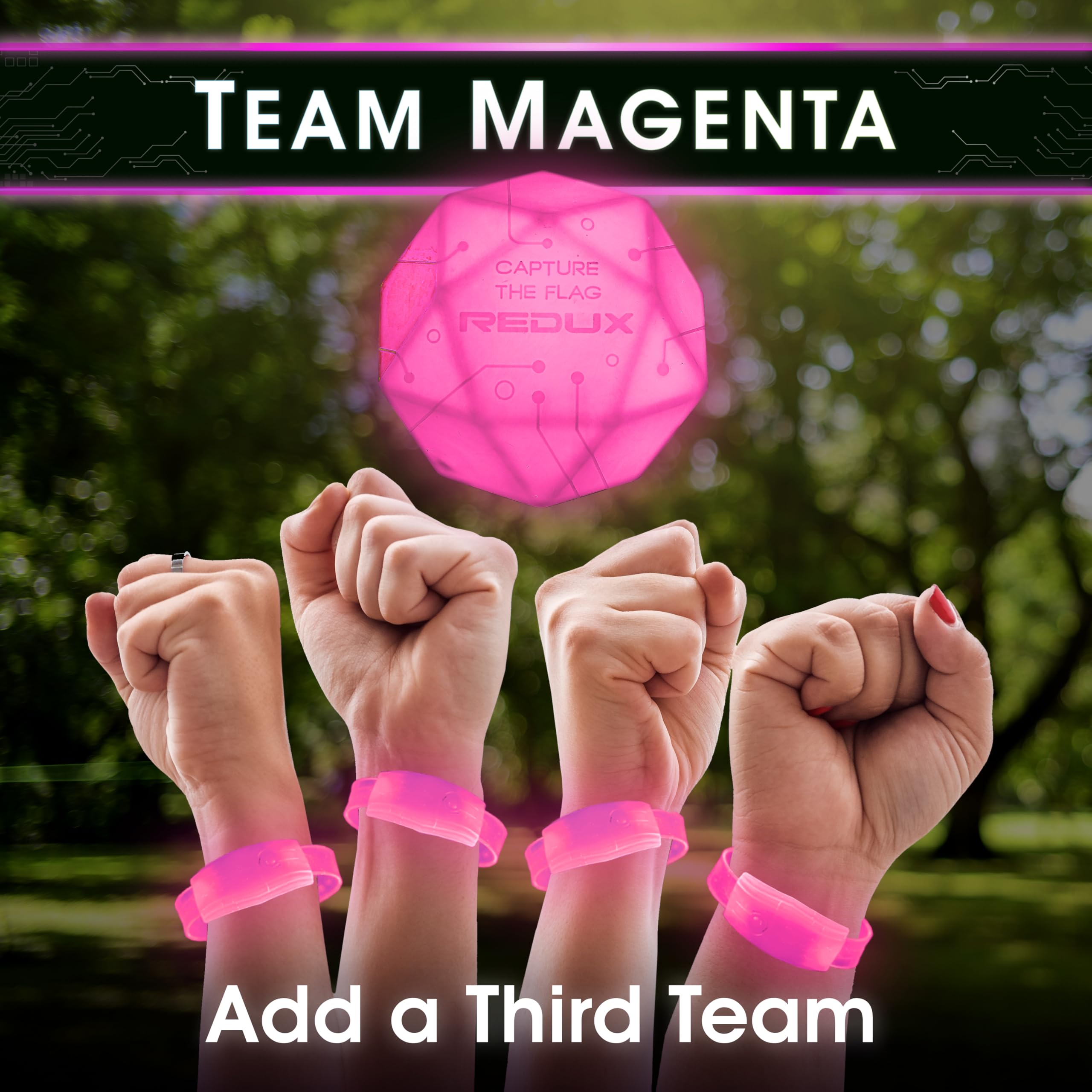 Starlux Capture The Flag Redux neon pink color enhances team contrast outdoors