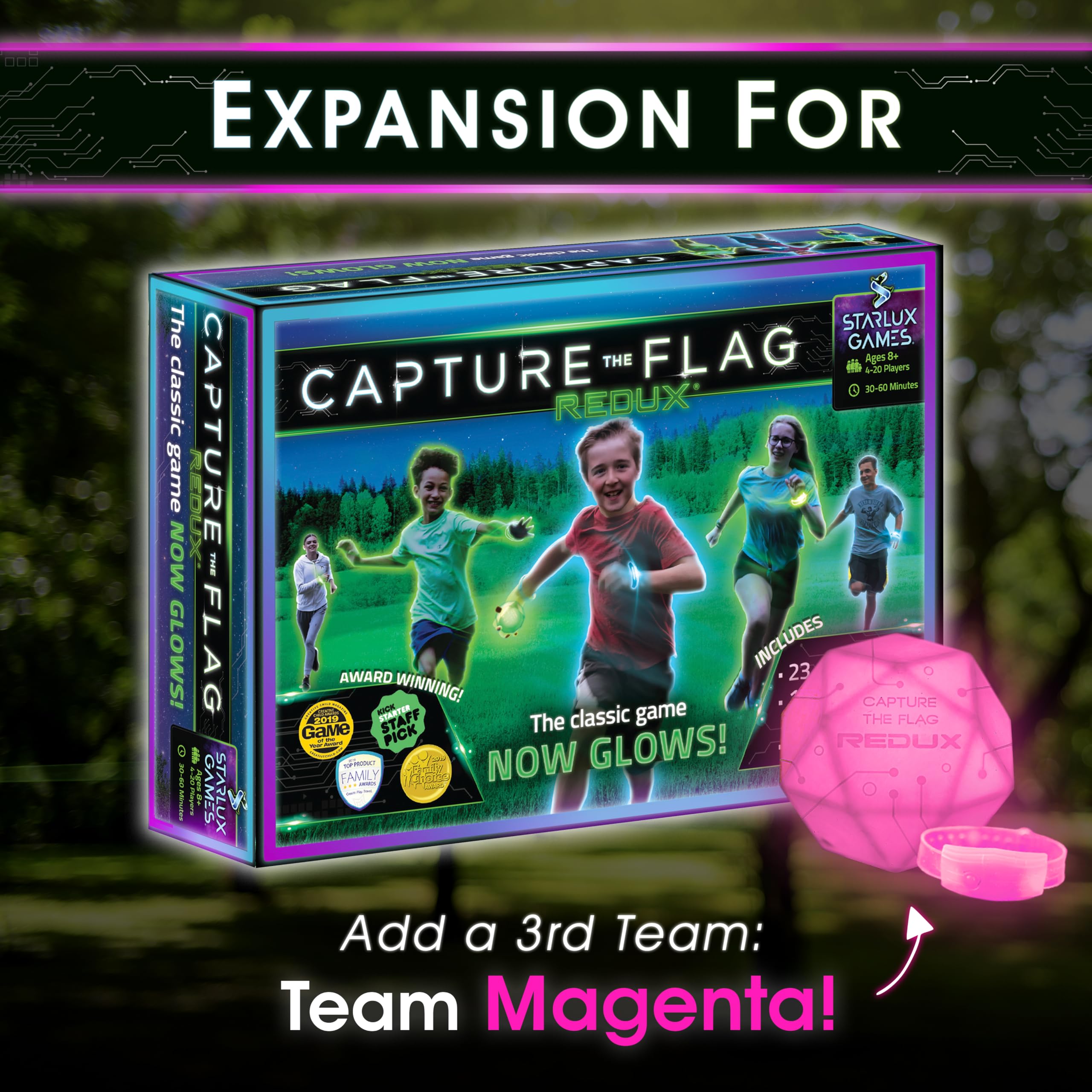 Starlux Capture The Flag Redux glow-in-the-dark night outdoor play
