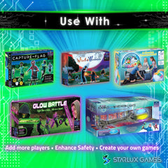 Nighttime field setup adds visibility for kids and teens.