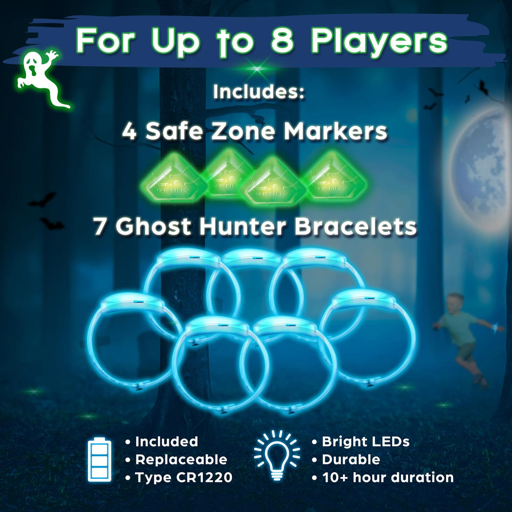 Starlux Games Ghosts in the Graveyard Redux glow bracelets illuminate nighttime hunts
