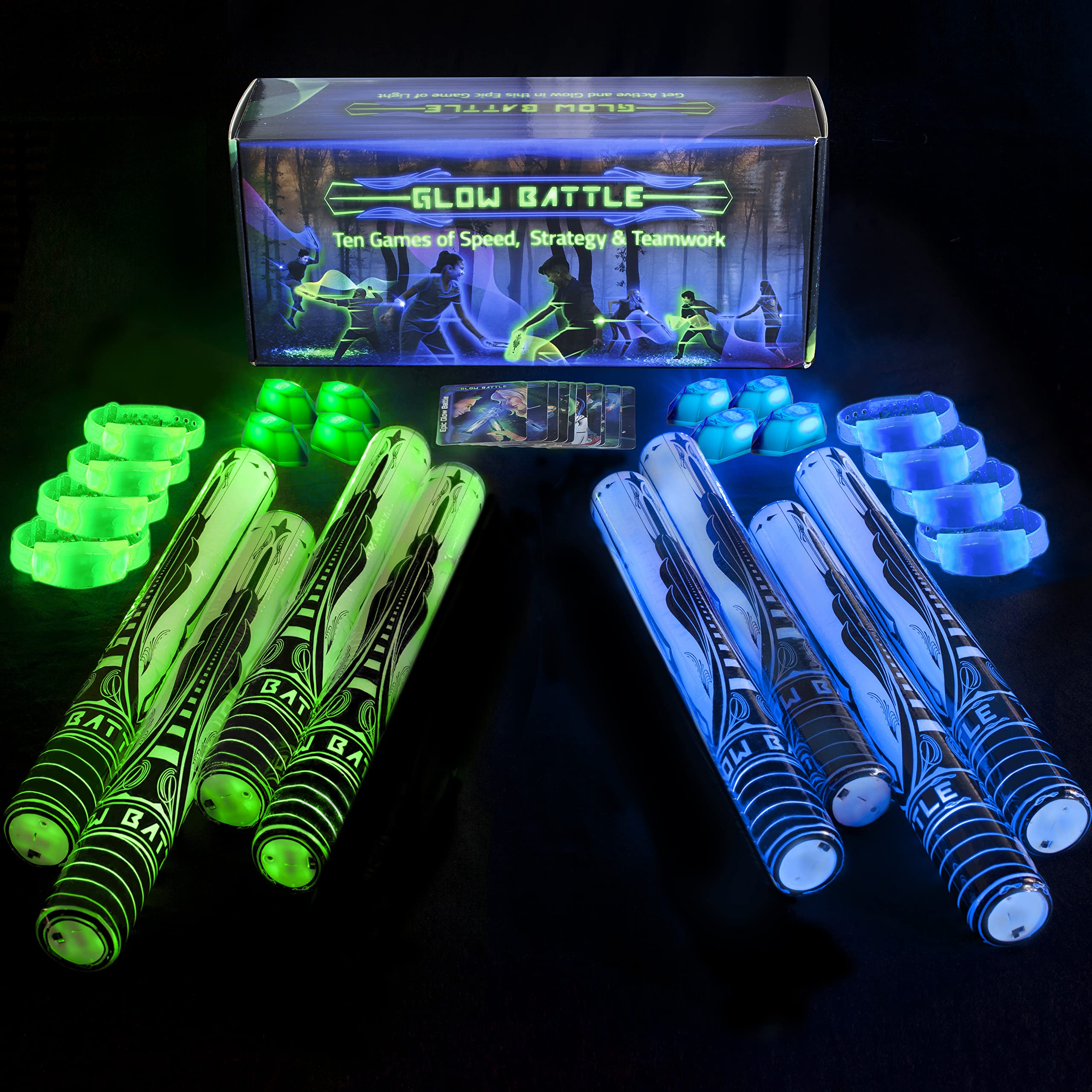 Starlux Glow Battle works for indoor and outdoor play