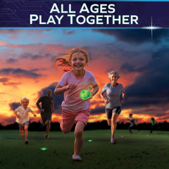 Starlux glow territory lights brightening zones during night play.