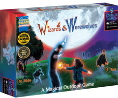 Starlux Games Wizards & Werewolves instruction cards simplify family setup.