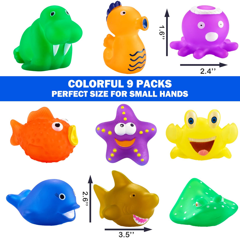 Staroud color-changing sea creature dolphin toy adds soft sensory bath play.