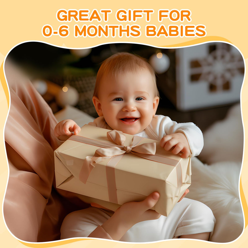 Starrykids Montessori set for babies 0-6m enables safe, multi-sensory exploration.