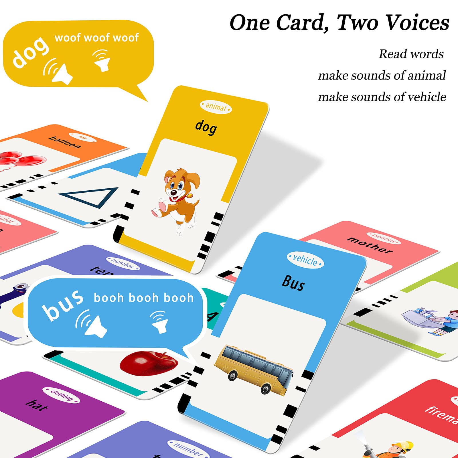 Startcan Talking Flash Cards animal sounds for engaging pretend play.