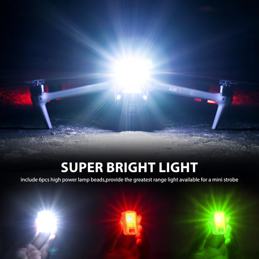 STARTRC drone strobe light provides 360-degree visibility during flight