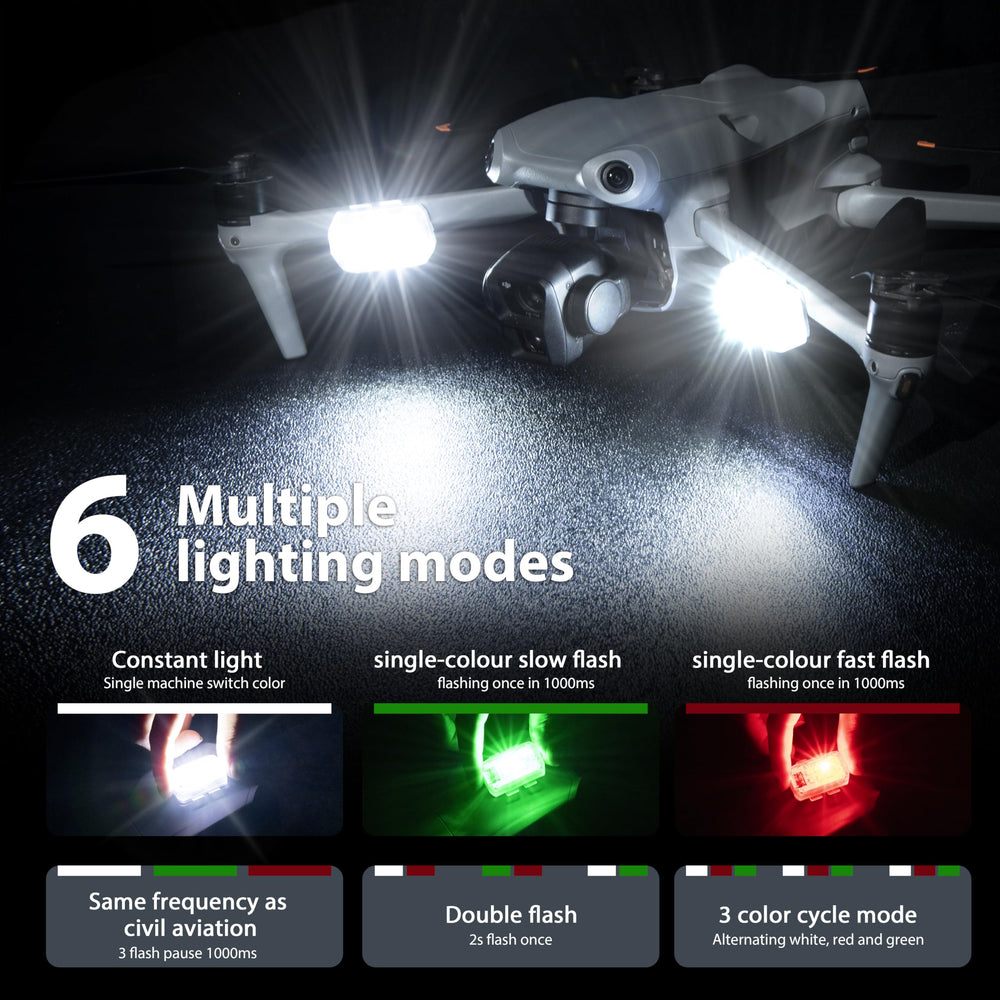 STARTRC strobe light battery life up to 5 hours during flights