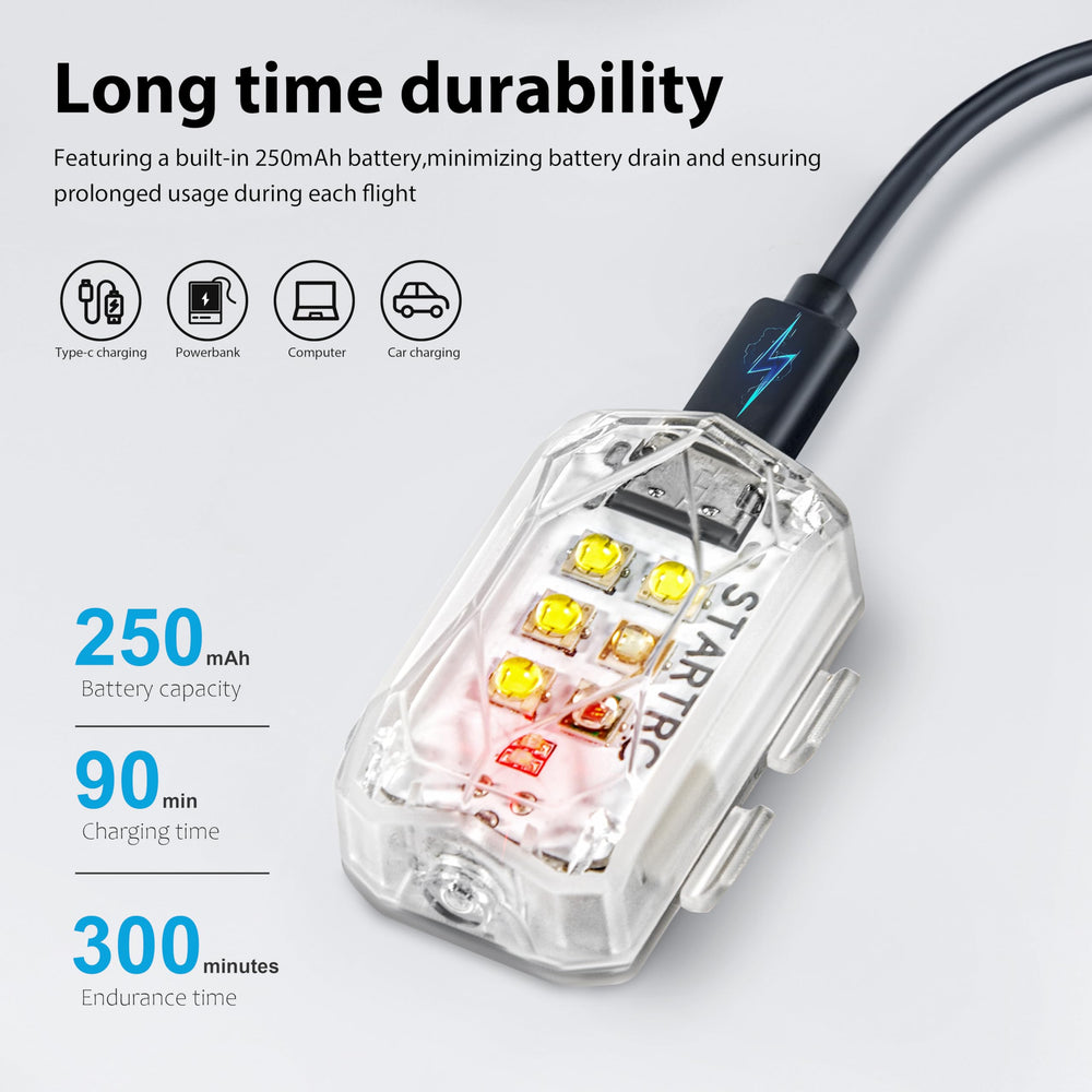 STARTRC strobe light supports rescue missions by aiding drone location