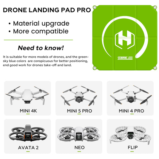 STARTRC landing pad folded in compact bag for easy transport and travel