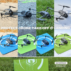 STARTRC PHOTO blue-green drone landing pad quick-setup for field shoots