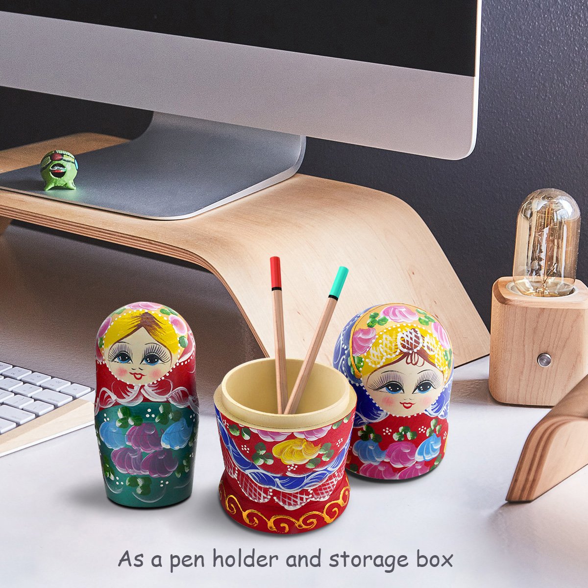 Starxing nesting dolls child-friendly open and close play experience.