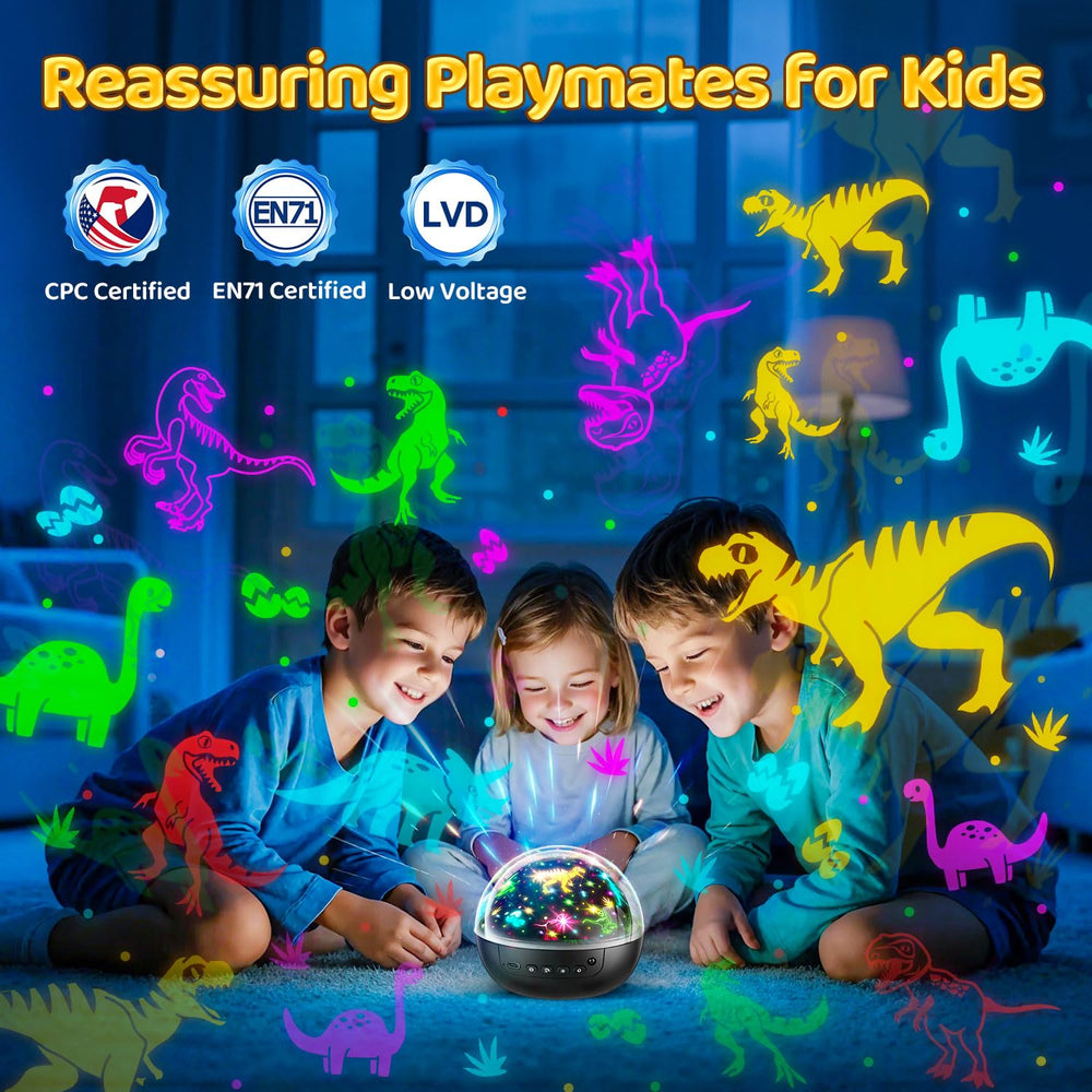 Staryou dinosaur night light projector designed as a versatile kids gift