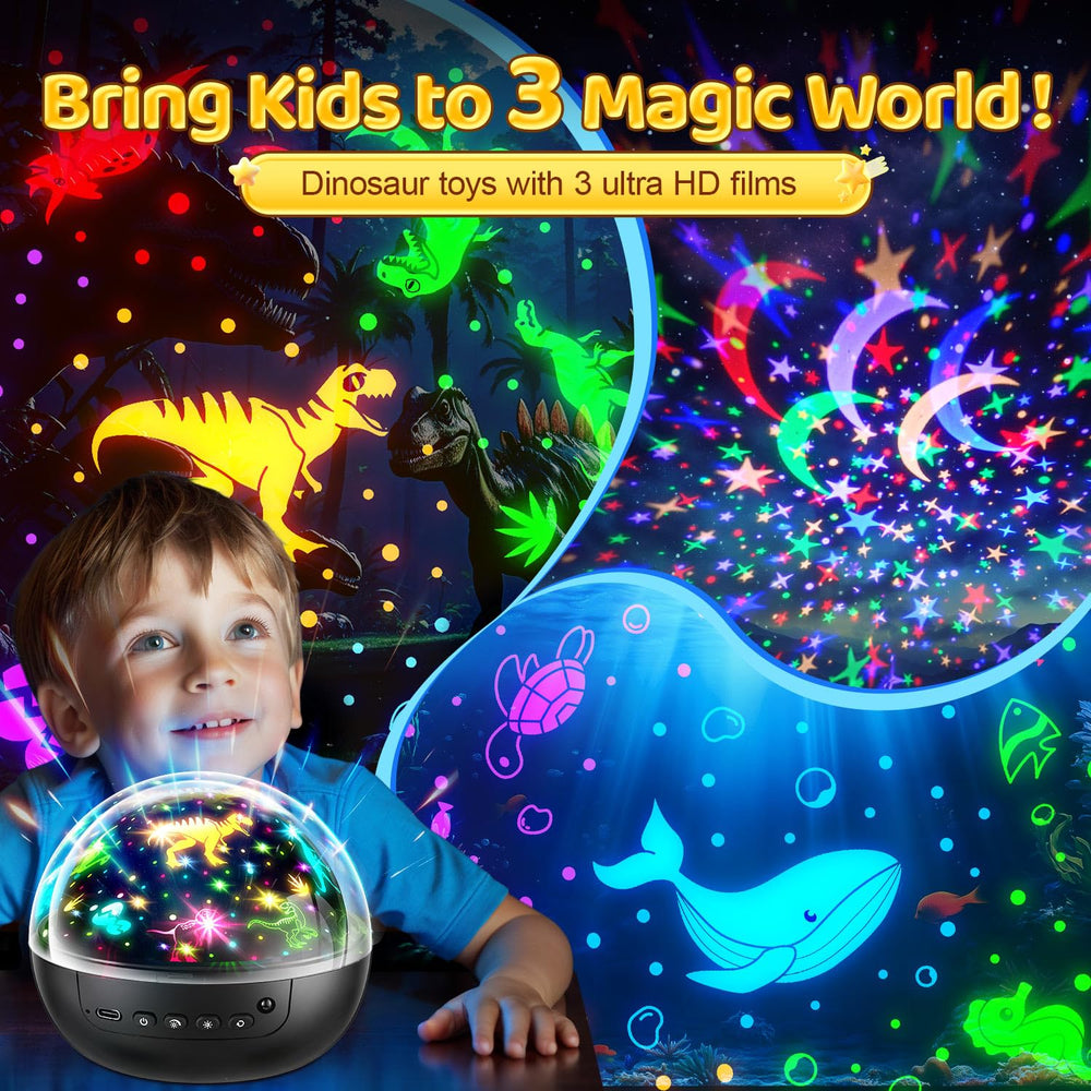 Staryou dinosaur toy showing 93 effects for dynamic room ambience