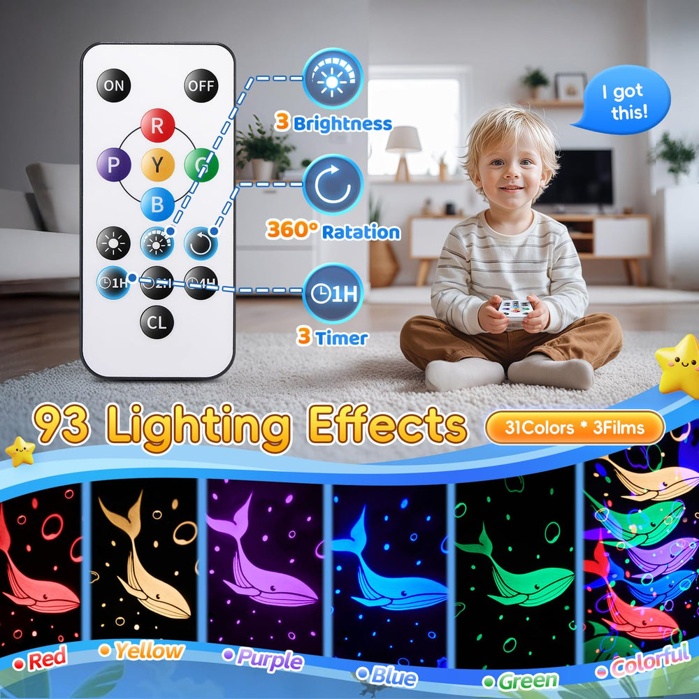 Staryou dinosaur toy rotates 360 degrees for a surrounding projection