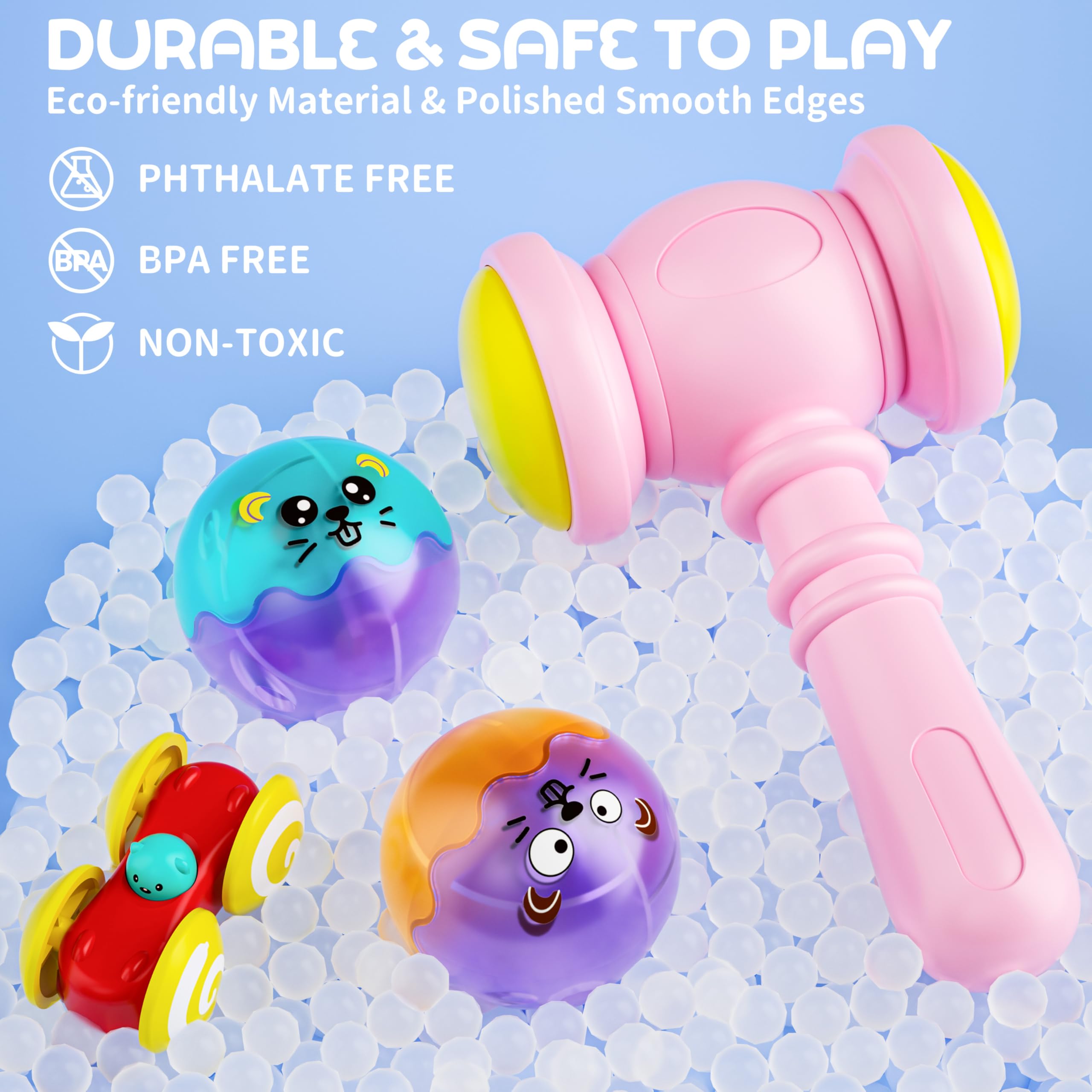 Stay Fun color-recognition balls rolling through multi-color tracks
