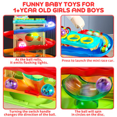 Stay Fun colorful track layers help with color recognition and sequencing.