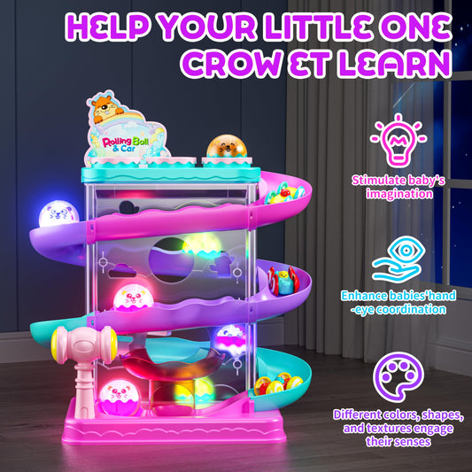 Stay Fun light-up ball on track boosts visual tracking and engagement
