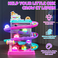 Stay Fun light-up ball on track boosts visual tracking and engagement