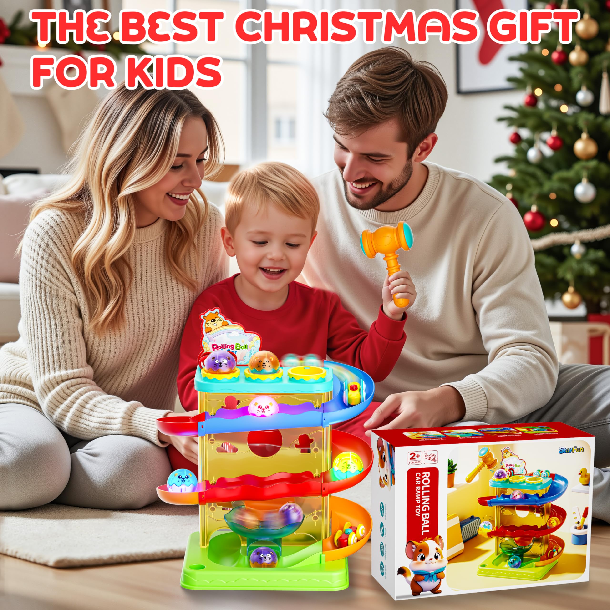 Stay Fun BPA-free materials with rounded edges support safe, worry-free play.