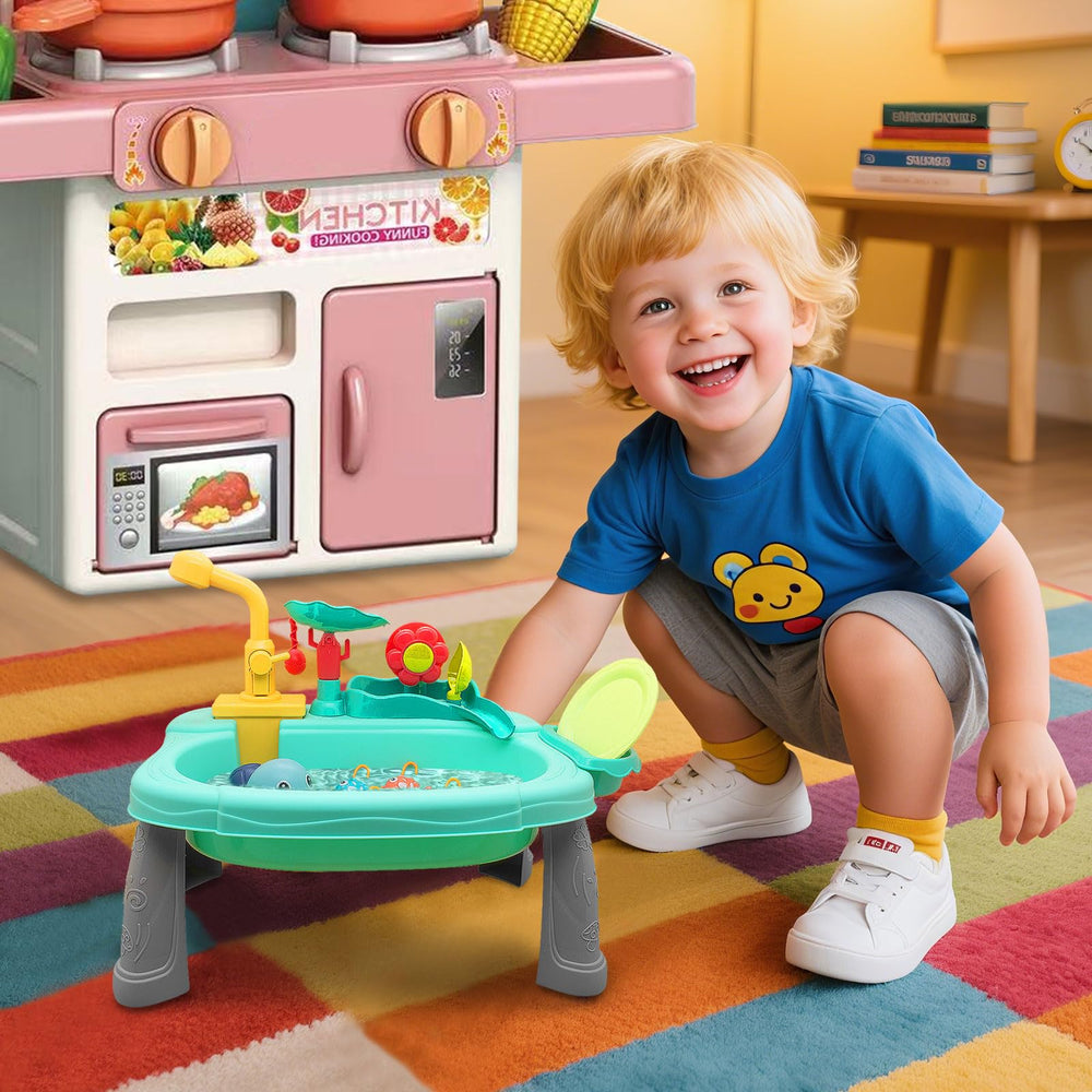 STBEIMEIMY colorful play dishes set enhances pretend cooking fun.