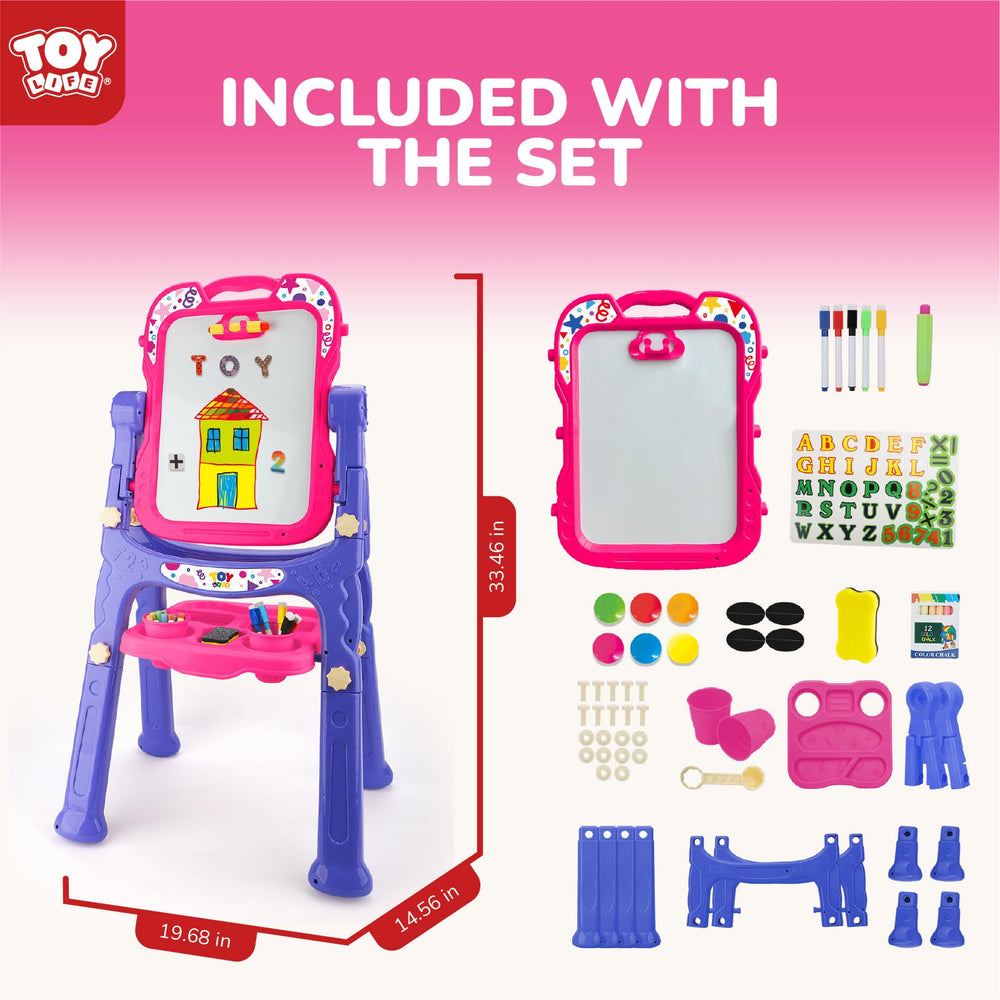 STEAM Life Art Easel kids drawing together encourages social play