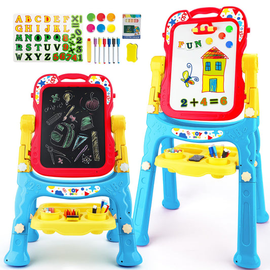 STEAM Life large easel with dual sides for shared creativity