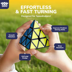 STEAM Life Speed Cube 2x2 with bright hues for focused practice and nimble fingers