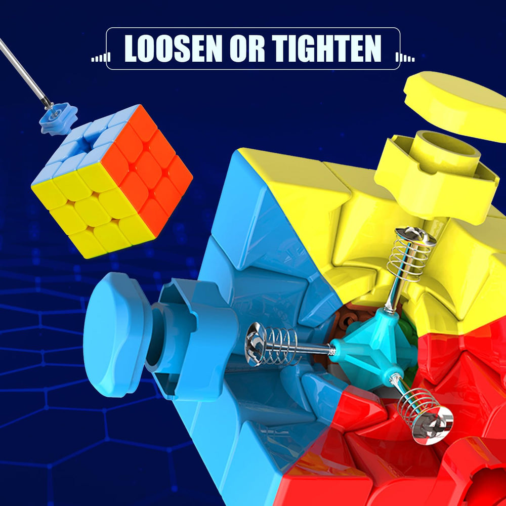 STEAM Life speed cube set 2x2 top view showing compact design for on-the-go play