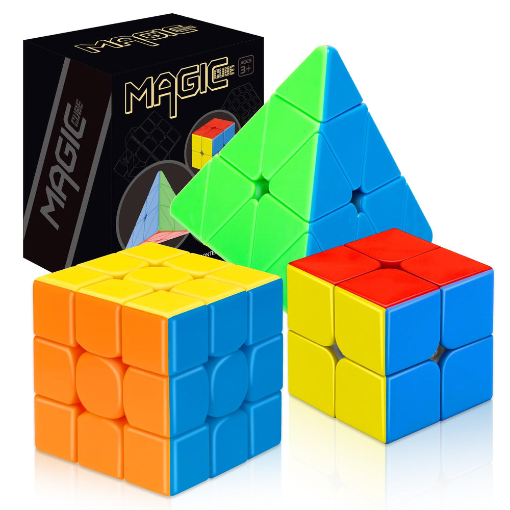 STEAM Life speed cube set 3x3 front view with bright hues for fast recognition