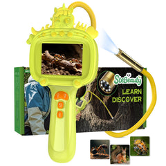 Stebeauty borescope snake camera with light captures angled view for kids.