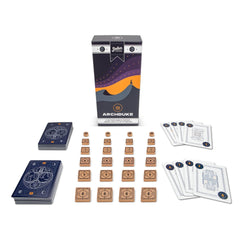 Stellar Factory Archduke rule book and cards arranged