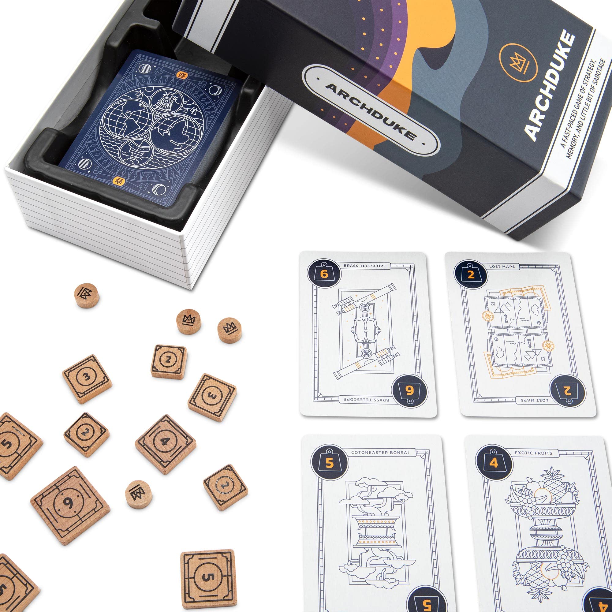 Stellar Factory Archduke wooden tokens provide tactile feedback
