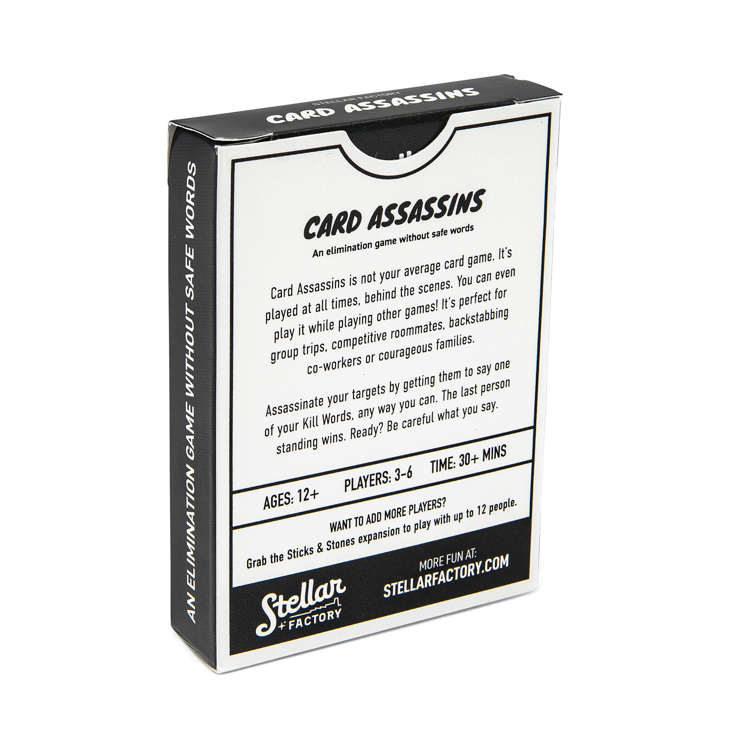 Stellar Factory Card Assassins expansion sticks and stones adds more words.